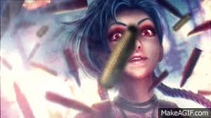 Blame tumblr for the low quality on the gifs. Jinx Animation Animated Wallpaper Fan Art League Of Legends Get Jinxed On Make A Gif