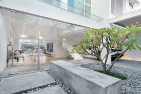 And following along the corridor, we are inside the andalusian patio. Stylish Modern Dream House In Suburban Hong Kong With A Transparent Garage Idesignarch Interior Design Architecture Interior Decorating Emagazine