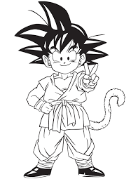 Anime Dragon Ball Gohan Coloring Page Goku Drawing Dragon Ball Goku Dragon Drawing