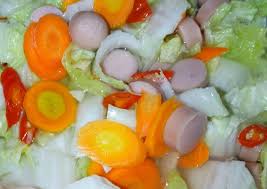 Tambahkan garam, lada bubuk, gula dan sayur sawi putih. Resep Tumis Wortel Buncis Dan Sosis Ayam Yang Lezat Resep Masakanpedia