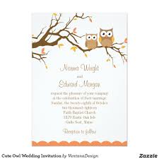 Cute Owl Wedding Invitation Zazzle Com Owl Wedding Owl Wedding Theme Wedding Invitations