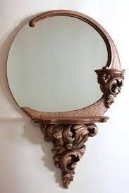 I gave the frame pieces a couple coats of minwax early american before assembly. Best Mirror Design Ideas To Inspire Your Home S New Look Wood Carving Furniture Wooden Mirror Frame Wooden Mirror