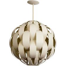 Preowned Large 1960s Modern Ribbons Pendant Light Fixture After Max Sauze Orb Pendant Light Sphere Pendant Light Pendant Light Fixtures