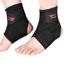 Ankle Brace 2 Pieces Breathable Strong Ankle Support For Sprained Ankle Injury Recovery Ankle Compressi Ankle Braces Ankle Support Ankle Compression Sleeve