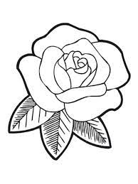 Rose Coloring Pages Flowers Easy Flower Drawings Rose Drawing Simple Flower Drawing