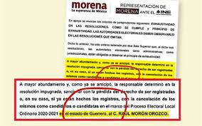 Me gusta comer, la playa y la vida :). Se Equivoca Morena Impugna Raul Moron En El Tepjf Pero Para Guerrero Aristegui Noticias