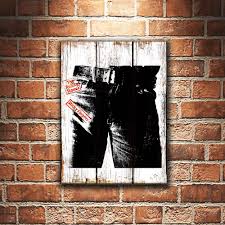 The following cinder block walls decorating tips should work, individually or in combination, for test in a small, inconspicuous spot before decorating the whole classroom! R Stones Band Sticky Fingers Poster Wooden Display Home Wall Decoration Wall Decor Walpaper Shopee Malaysia