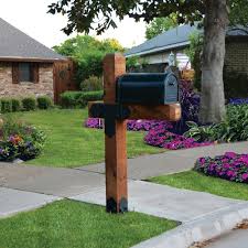 H 26 decorative post bases, fitting 3 inch round street post (cast aluminum, unpainted, casted in one piece, sand blasted, lowest price online). Mailbox Project Plans Two Styles You Ve Got Mail We Ve Got Diy Plans
