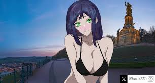 Chainsaw Man Santa Claus Blue Hair Hmv - Lewd.ninja