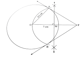 If you're seeing this message, it means we're having trouble loading external resources on our website. Draw A Circle Of Radius 4 2 Cm And Centre O Mark A Point P At A