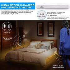 Led Under Bed Night Light Motion Activated Lighting Pir Sensor Flexible Strip 1 Pack Walmart Com Walmart Com