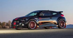 28 city/34 hwy/30 combined mpg. Blood Type Racing Makes 500hp Hyundai Veloster Turbo R Spec For Sema 2015 Car Revs Daily Com