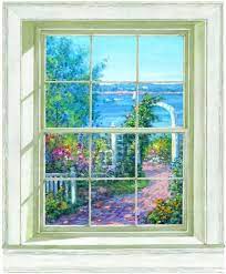Harbor View Window Mural Window Mural Window Wall Mural Mural Wallpaper