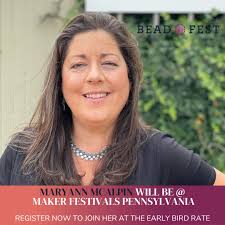 Bead Fest is excited to have MaryAnn McAlpin joining us this year with  these amazing workshops. She is a ferocious beader, talented jewelry  designer and teacher. Her work has been published in
