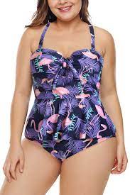 Woldgirls Women S Plus Size Strap Peplum Tankini Two Piece Bathing Suit Swimwears Purple Plus Size Swimwear Floral Panty Ruffled Tankini