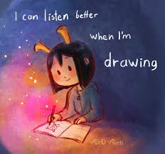 Pina varnel adhd comic working on a graphic novel business: Adhd Alien