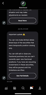 Therefore, taxable accounts only at this time through their system/application! Robinhood Opens Buying In Gamestop But Limits Fractional Positions Seeking Alpha