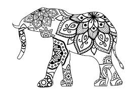 Download Elephant Mandala Line Art Style Svg Cut File By Creative Fabrica Crafts Creative Fabrica PSD Mockup Templates