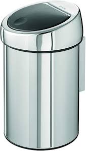 Check spelling or type a new query. Brabantia 3l Touch Bin With Removable Bucket Brilliant Steel Small Bathroom Rubbish Waste Bin Wall Mounted Or Free Standing Amazon Co Uk Home Kitchen