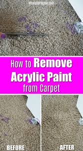 The Simplest Way How To Remove Acrylic Paint From Carpet