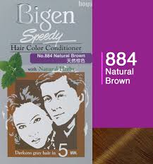 With no ammonia, this deposit only colour is the gentle choice for rich colour. Bigen Speedy Hair Color Conditioner No 884 Natural Brown Natural Brown Hindukosh Online Shopping