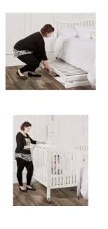 Dream On Me 3 In 1 Folding Portable Crib White Large Portable Crib Cribs Dream On Me