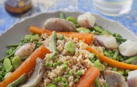 Couscous De Printemps Semoule Aux Petits Legumes Recette En 2020 Recettes Couscous Couscous Recettes De Cuisine