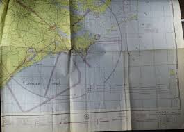 1946 Norfolk Virginia Sectional Aeronautical Chart Map