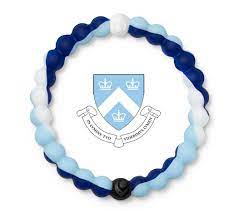 Only the lining of the hood indicated the university—for columbia, light blue with a white chevron. Columbia Lokai In 2021 University Bracelets Columbia University White Beads