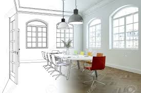 Похожие запросы для interior design rhythm by gradation. Interior Design Office Drawing Gradation Into Photograph 3d Illustration Stock Photo Picture And Royalty Free Image Image 101980850