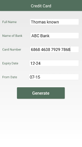 The fake mastercard numbers 100% valid and comply with all credit card rules, but not real. Fake Credit Card Maker For Android Apk Download