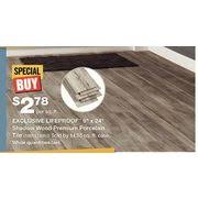 Finish each grid before moving to the next. Home Depot Lifeproof 6 X 24 Shadow Wood Premium Porcelain Tile Redflagdeals Com