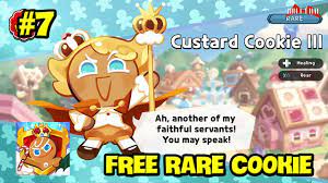 Get FREE Rare Cookie - Custard Cookie III - Back Support Heal - 1-2 Perfect  - Cookie Run: Kingdom #7 - YouTube