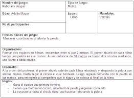 Una tiza, trozos de cartón, pelota. Juegos Recreativos Para El Mejoramiento De La Incorporacion Del Adulto Mayor Monografias Com