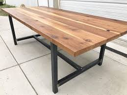 Industrial Cedar Steel Conference Table Steel Legs Metal Legs Reclaimed Wood Conference Table Wood Conference Table Steel Conference Table