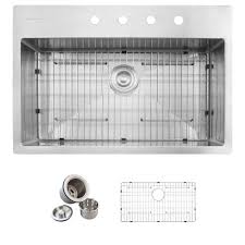 single bowl kitchen sink