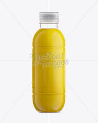 500ml Orange Juice Bottle Mockup In Bottle Mockups On Yellow Images Object Mockups