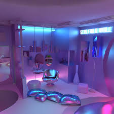 Add in some pretty touches, like a mirrored. Blue Neon Blue Aesthetic Bedroom Ideas Novocom Top