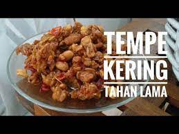 Resep Tempe Kering Berhari Hari Youtube Resep Masakan Resep Resep Sayuran