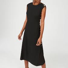 Melbourne Aus Tour Day 3 Meghan S Navy Club Monaco Miguellina Dress Us 268 Meghan Markle Dress Meghan Markle Style Dresses