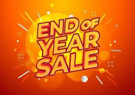 End of year sale banner with red round sticker snow cap and snowflakes. End Of Year Sale Banner Sale Banner Template Design 2331986 Vector Art At Vecteezy
