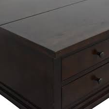 Dark wood trunk coffee table. 42 Off Pottery Barn Pottery Barn Storage Trunk Coffee Table Tables