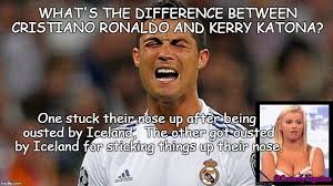 Find the newest ousted meme. Ronaldo V Iceland Imgflip