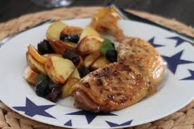 Poulet A La Grecque Au Citron Et Aux Olives Accord Mets Et Vins Audrey Cuisine Recettes De Cuisine Accords Mets Et Vins Recette Grecque