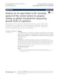 Office work grinds to a halt without a great secretary in place to keep things in order. Pdf Erratum To An Open Letter To Mr Secretary General Of The United Nations To Propose Setting Up Global Standards For Conquering Growth Limits Of Capitalism