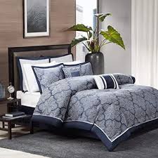 Amazon Ca Hotel Collection Comforter Set King Blue In 2020 Comforter Sets King Comforter Sets Queen Comforter Sets