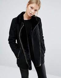 Vila Longline Borg Jacket Asos Http Us Asos Com Vila Vila Longline Borg Jacket Prd 7255699 Borg Jacket Jackets Black Suede Jacket