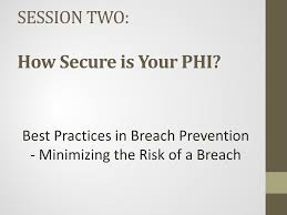 Best practices for prevention and immediate response to a breach. 2