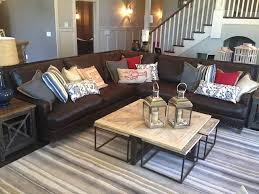 Leather Sectional Family Room Farm House Living Room Gray Sectional Living Room Living Room Sectional