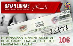 Untuk lebih banyak berita, klik di bio link kami di linkin.bio/501awani⁠ ⁠ #normabaharu #disiplinmalaysia #hapuscovid19. Pejabat Mufti Wilayah Persekutuan Bayan Linnas Siri Ke 106 Isu Penamaan Bin Binti Abdullah Kepada Anak Tidak Sah Taraf Oleh Mahkamah Rayuan